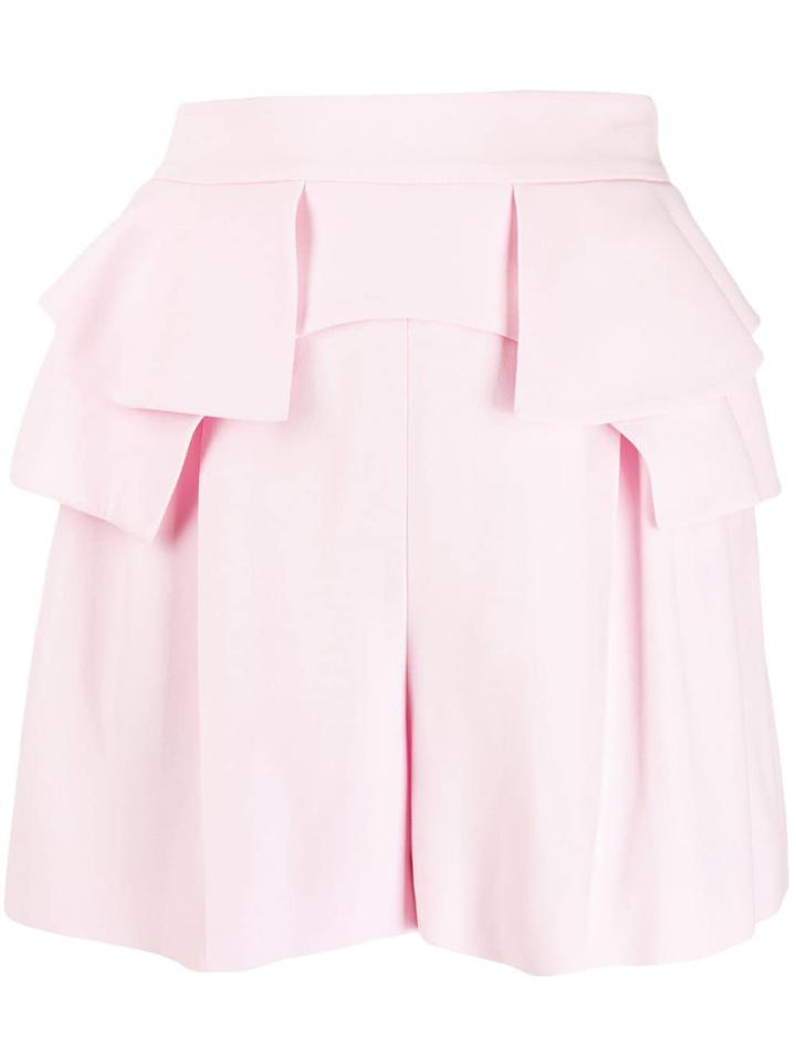 Alexander Mcqueen Pleated Shorts - Pink