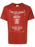 Kent & Curwen Lions Print T-shirt - Red