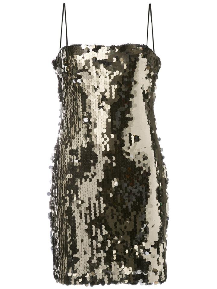 Likely Fitted Sequin-embellished Dress - White