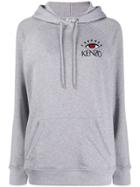 Kenzo Cupid Eye Motif Hoodie - Grey