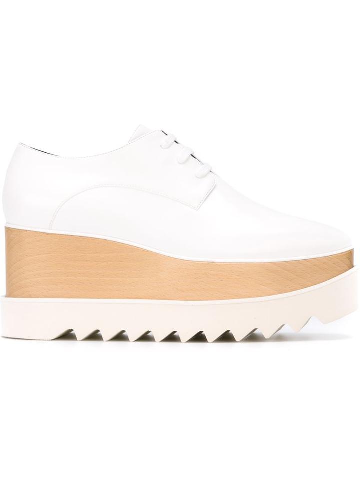 Stella Mccartney Britt Lace-up Shoes, Women's, Size: 39, White, Rubber/artificial Leather