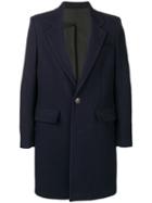 Ami Alexandre Mattiussi Lined Two Buttons Coat - Blue