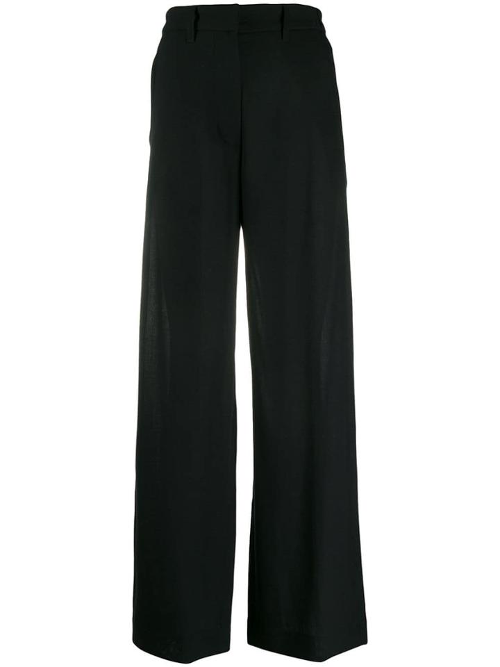 Ann Demeulemeester Flared Leg Trousers - Black