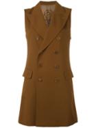 Jean Paul Gaultier Vintage 'voyage Autour Du Monde' Sleeveless Coat, Women's, Size: 40, Brown