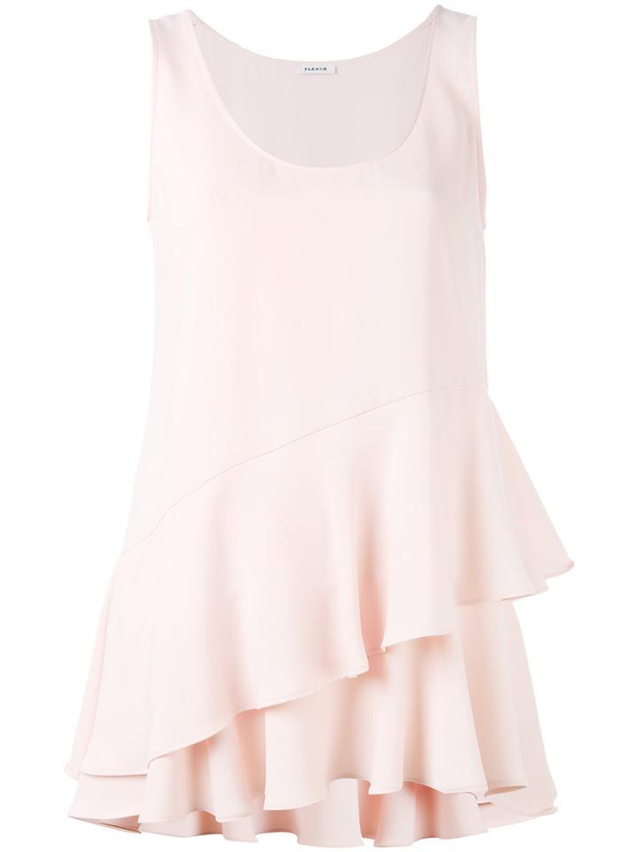 P.a.r.o.s.h. - Ruffled Tank Top - Women - Polyester - Xs, Pink/purple, Polyester