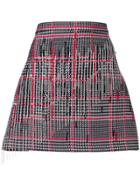 Wandering Glen Check Mini Skirt - Black