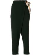 Alberto Biani Tie Waist Trousers - Black