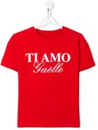Gaelle Paris Kids Ti Amo T-shirt - Red