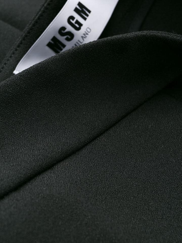 Msgm Creased Shorts - Black