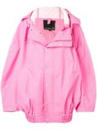 Cheng Peng Water-resistant Oversized Jacket - Pink & Purple