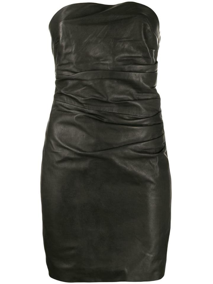 P.a.r.o.s.h. Ruched Detail Dress - Black
