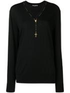 Dolce & Gabbana Rosary Knitted Sweater - Black
