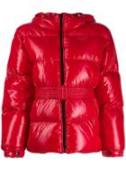 Duvetica Hooded Down Jacket - Red