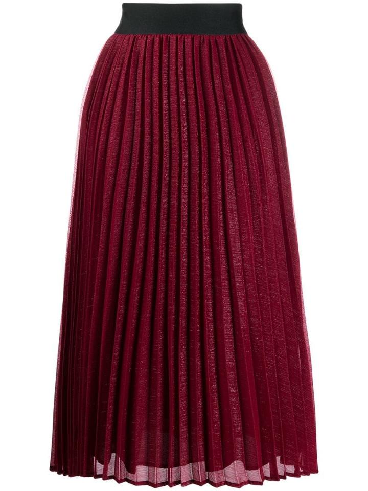 Edward Achour Paris Pleated Flared Skirt