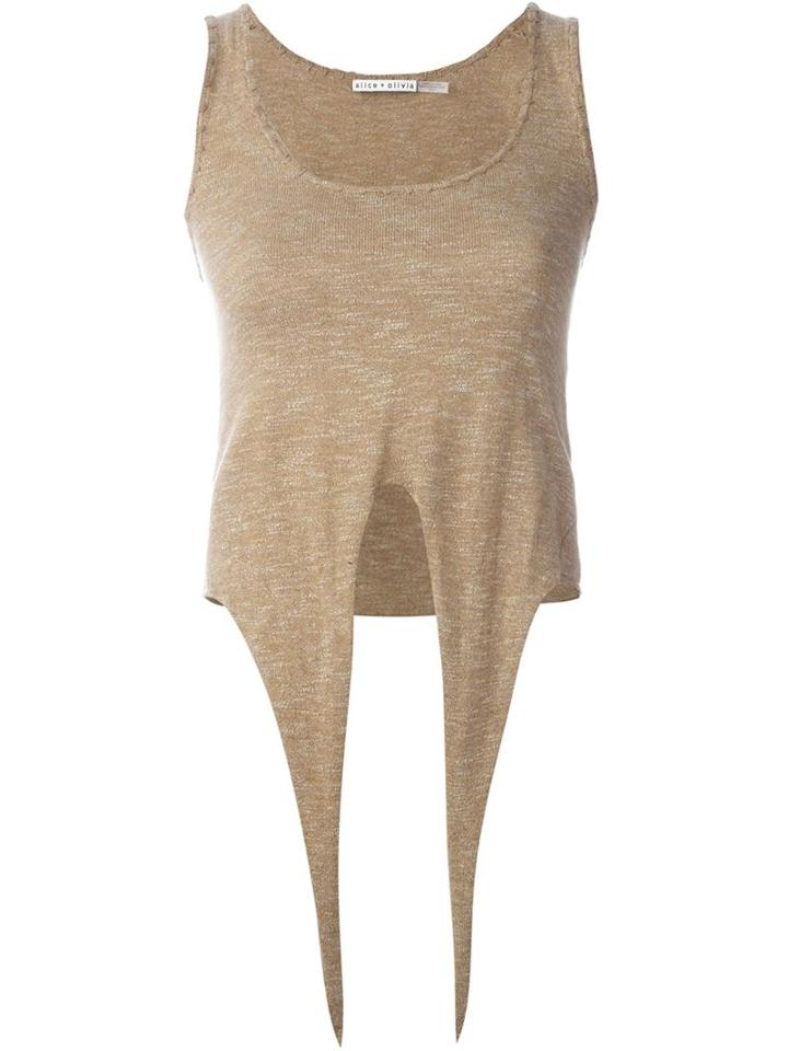 Alice+olivia Jacinda Top, Women's, Size: S, Nude/neutrals, Cotton/viscose