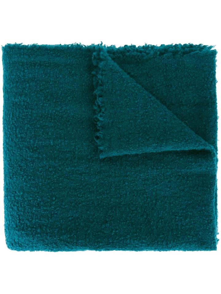 Faliero Sarti Frayed Scarf, Women's, Green, Nylon/cashmere/virgin Wool
