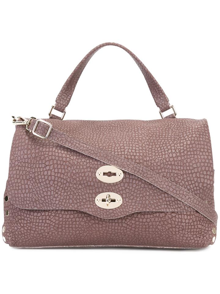 Zanellato Removable Strap Tote, Women's, Pink/purple, Leather
