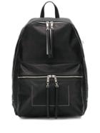 Rick Owens Textured Zipped Backpack - Black