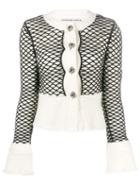 Alexander Wang Layered Mesh Cropped Jacket - White
