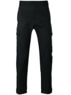 Les Hommes - Straight Trousers - Men - Cotton/spandex/elastane - 46, Black, Cotton/spandex/elastane