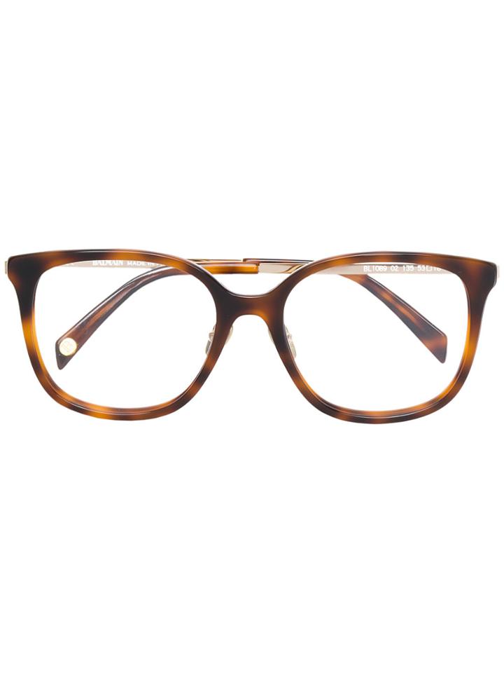 Balmain Wayfarer Glasses - Metallic