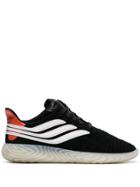 Adidas Black And White Sobakov Suede Leather Sneakers
