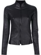 Vanderwilt Super Slim Leather Jacket - Black