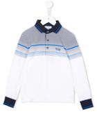 Boss Kids Striped Dotted Polo Shirt, Boy's, Size: 10 Yrs, Yellow/orange