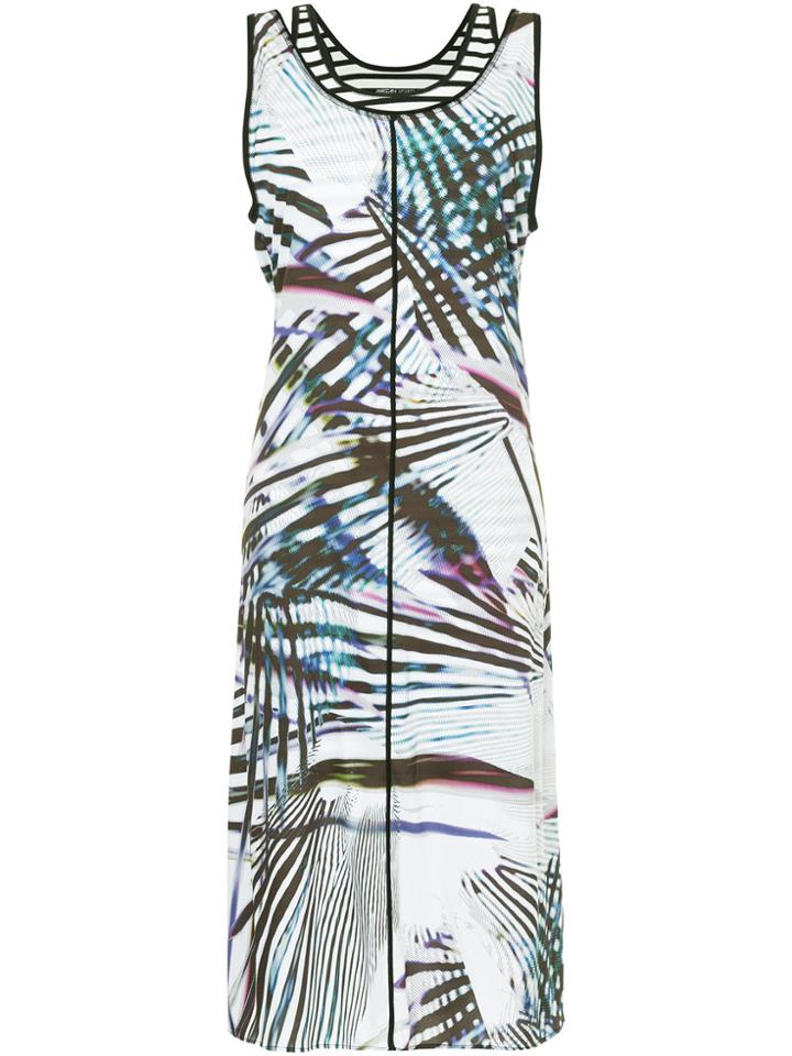 Marc Cain Printed Shift Midi Dress - Blue