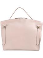 Jil Sander Medium Hill Bag, Women's, Pink/purple, Calf Leather