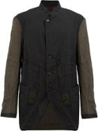 Ziggy Chen Contrast Sleeves Jacket - Black