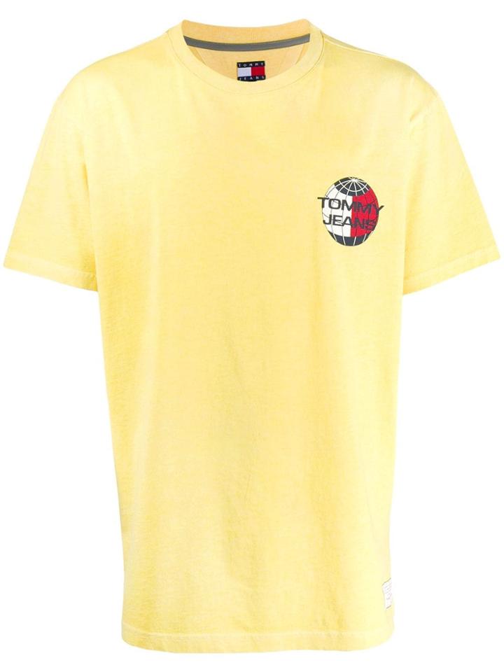 Tommy Jeans Summer Globe Printed T-shirt - Yellow