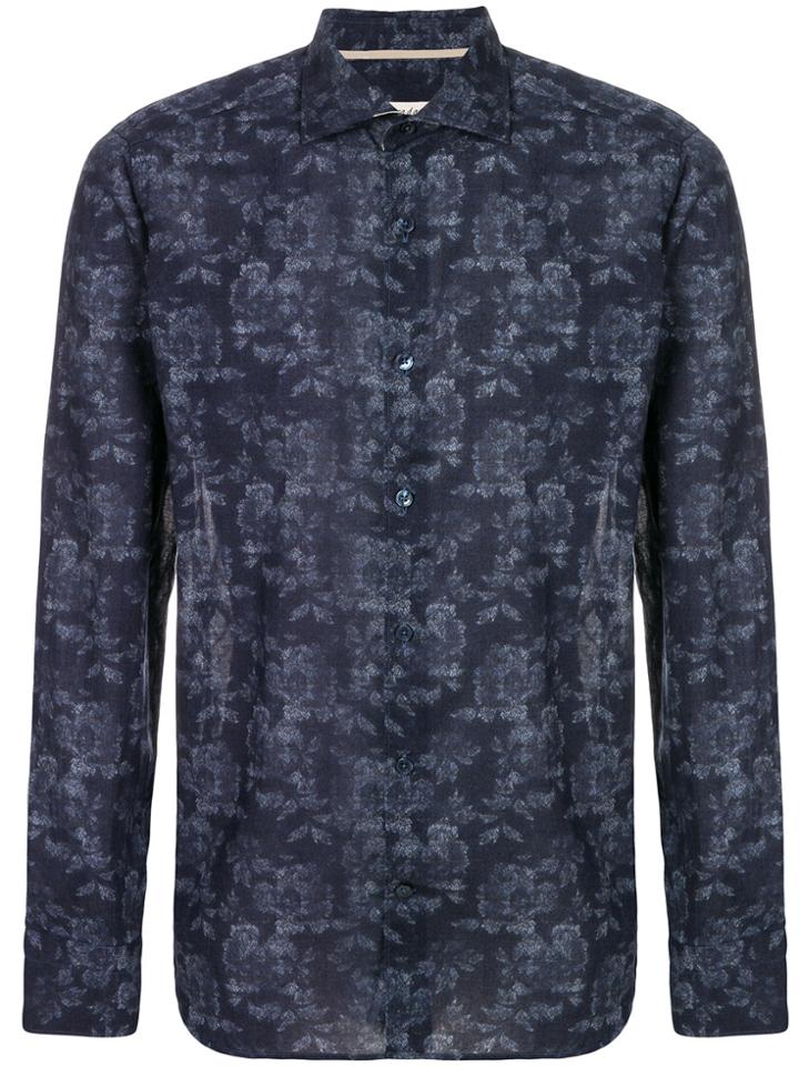 Al Duca D'aosta 1902 Floral Print Button Down Shirt - Blue