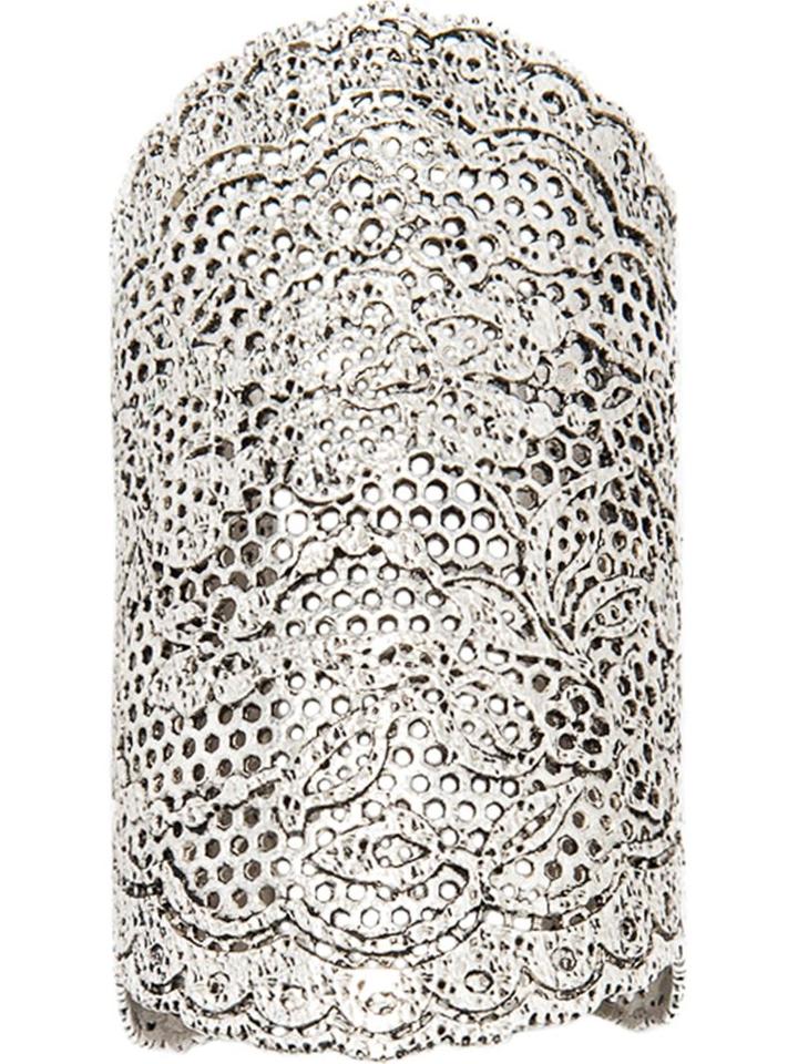 Aurelie Bidermann Vintage Lace Cuff, Women's, Metallic, Metal Other