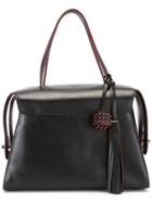 Tod's Clasp Closure Tote Bag - Black