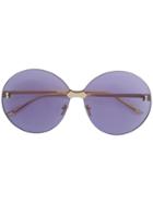 Gucci Eyewear Round Sunglasses - Metallic