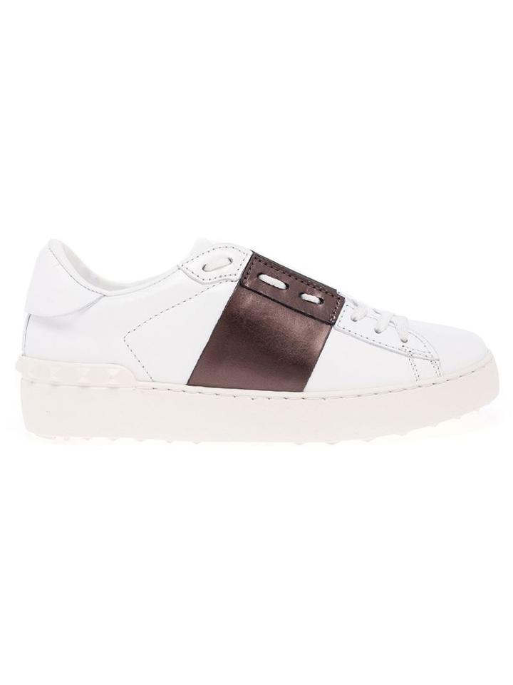Valentino Garavani Open Sneakers, Women's, Size: 40, White, Leather/rubber