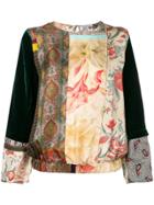 Pierre-louis Mascia Print Mix Blouse - Green