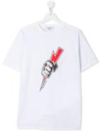 Neil Barrett Kids Thunderbolt T-shirt - White