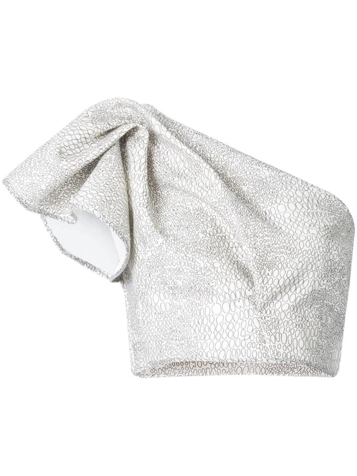 Acler Habana Cropped Bodice - White