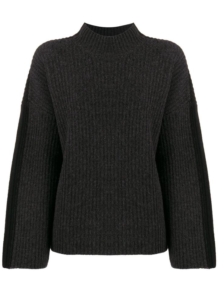 Pringle Of Scotland Ribbed Knit Sweater - Grey