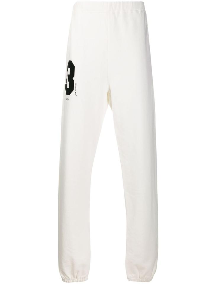 Ih Nom Uh Nit Number 3 Print Track Pants - White