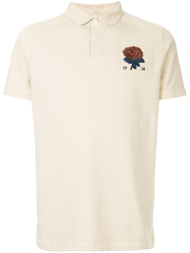 Kent & Curwen Rose Patch Polo Shirt - Neutrals