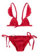 Monnalisa Tied Bikini, Girl's, Size: 12 Yrs, Red