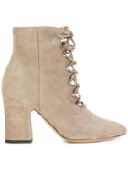 Deimille Lace-up Boots - Nude & Neutrals