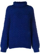 I Love Mr Mittens Pearl Knit Jumper - Blue