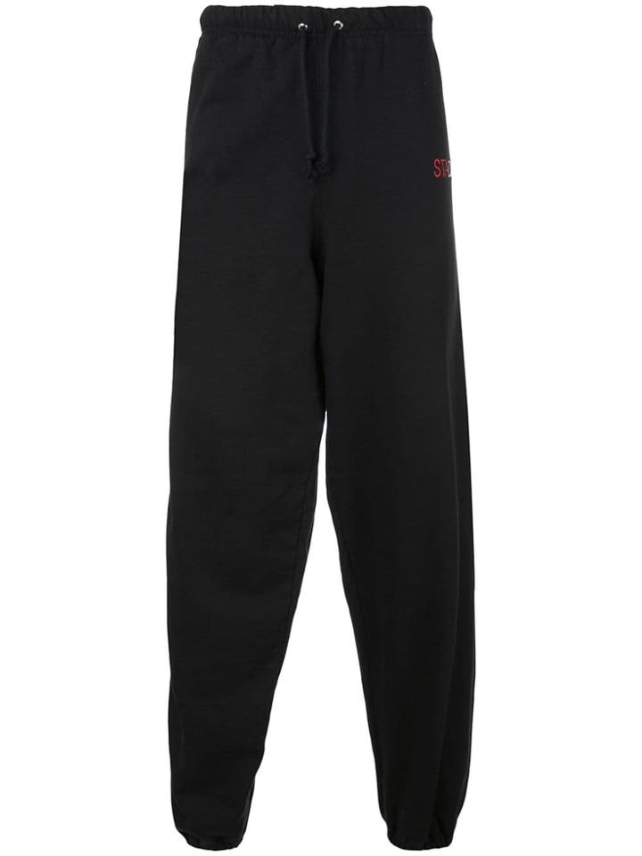 Stadium Goods Embroidered Logo Track Trousers - Black