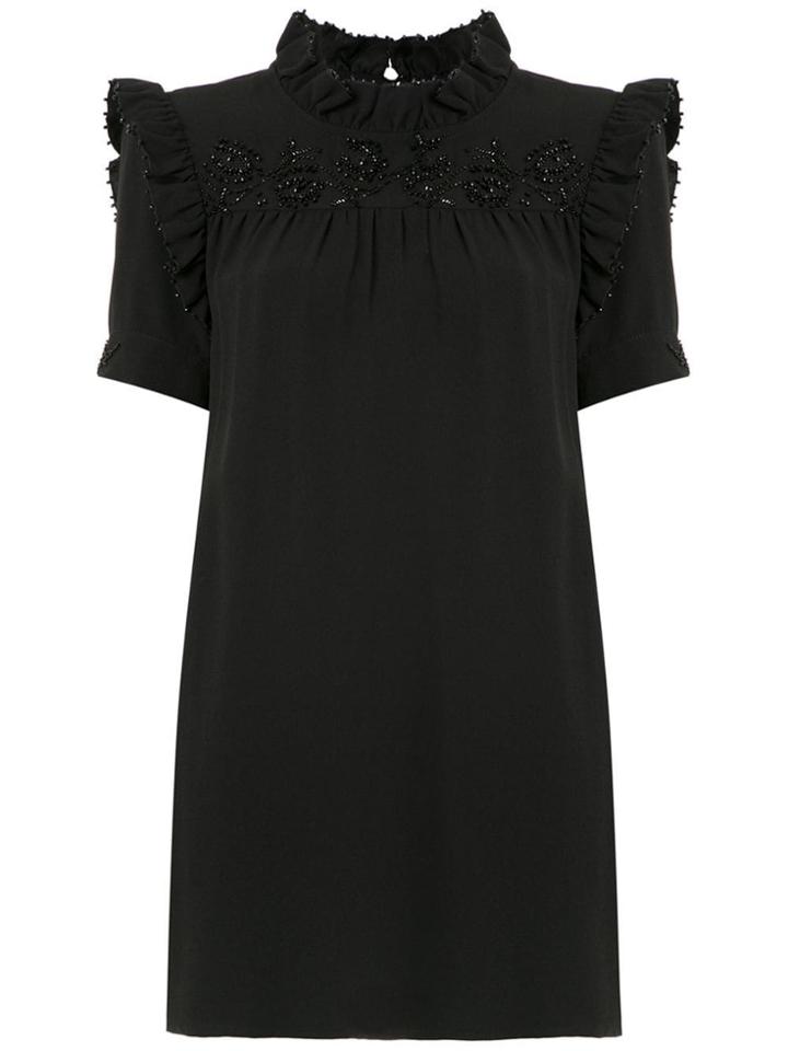 Andrea Bogosian Embroidered Dress - Black