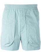 Qasimi - External Pockets Shorts - Men - Cotton - 28, Blue, Cotton