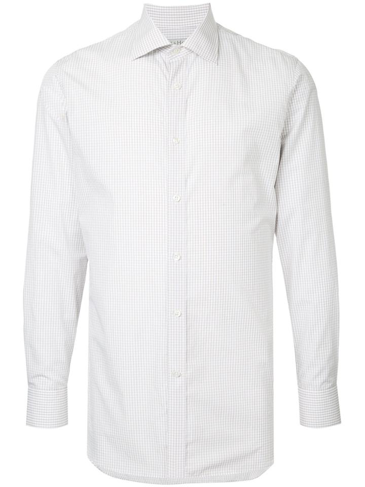 Gieves & Hawkes Check Fitted Shirt - Multicolour